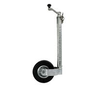 Knott Roue de sécurité avec support tubulaire côtelé/ribé et dispositif anti-basculement 48 mm 200 kg 220x70 pour remorque