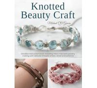 Knotted Beauty Craft: Detailed instruction book revealing micro macrame jewelry making with delicate threads artistic detail and patience