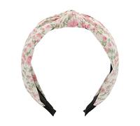 Knotted Headband | Non Slip Fabric Flower Printed Knotted Headwear | Women Fashion Headbands - for Daily Yoga Shower Makeup Party Summer Fall Spring Casual Gym Birthday