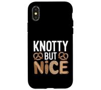 Knotty But Nice - Jeu de Mots drôle de Bretzel Coque pour iPhone X/XS