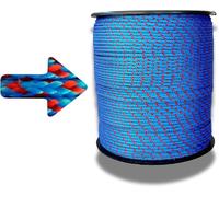 Knotty - Corde tressée 2mm x 100m - Paracorde Robuste, Ficelle Corde Multifonction pour Bricolage, Jardinage et drisse Bateau - Cordelette Idéale pour projets DIY, Bivouac, bushcraft - Made in France