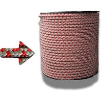 Knotty - Corde tressée 6mm x 100m - Paracorde Robuste, Ficelle Corde Multifonction pour Bricolage, Jardinage et drisse Bateau - Cordelette Idéale pour projets DIY, Bivouac, bushcraft - Made in France