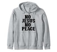 Know Jesus Know Peace No Jesus No Peace No Peace Christian Religion Sweat à Capuche