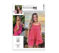 Know Me Alissah Threads Patron de couture ME2119A Haut et short pour femme Taille XS à S M L XL XXL