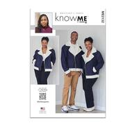 Know Me Brittany J. Jones Patron de couture ME2132A Veste de moto unisexe Taille A (XS-S-M-L-XL-XXL)
