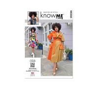 Know ME ME2020 Robe portefeuille avec ceinture pour femme par Keechii B Style M1 (38-40-42-44-46)