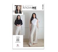 Know Me Sew Bake Make Y5 Patron de couture pour pantalon et haut en tricot avec manches pour femme