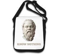 Know Nothing Socrates Sac à bandoulière Philosophe grec Blanc