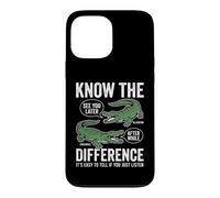 Know The Difference - Funny Saying Alligator Crocodile Gator Coque pour iPhone 13 Pro Max