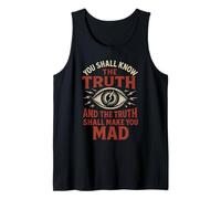 Know The Truth and Go Mad - Citation du Complot Symbole de l'œil Débardeur