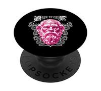 Know Thyself Ancient Philosophy Socrate dans Un Cadre Floral PopSockets PopGrip Adhésif