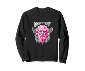 Know Thyself Ancient Philosophy Socrate dans Un Cadre Floral Sweatshirt