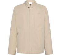 Knowledge Cotton Apparel - Surchemise déperlante, coupe-vent et respirante - Vent Canvas 200 Classic Overshirt Light Feather Gray pour Homme en Coton Beige L