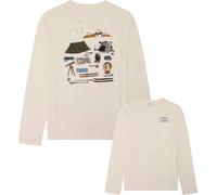 Knowledge Cotton Apparel - T-shirt en coton biologique - Organic Cotton Long Sleeved T-Shirt Egret pour Homme en Coton - Taille L - Blanc Blanc L