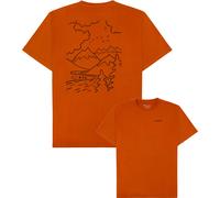 Knowledge Cotton Apparel - T-shirt en coton biologique - Regenerative Organic Cotton Back Print T-Shirt Pumpkin Spice pour Homme en Coton - Taille S - Orange S