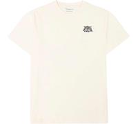 Knowledge Cotton Apparel - T-shirt en coton biologique - Regenerative Organic Cotton Chest Embroidery T-Shirt Egret pour Homme en Coton - Taille M - Blanc M