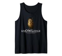 Knowledge Graduation Owl Positive Affirmation Littérature Débardeur