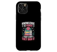 Knowledge is Power - Bibliothécaire du Club de Lecture Lire des Livres Interdits Coque pour iPhone 11 Pro