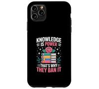 Knowledge is Power - Bibliothécaire du Club de Lecture Lire des Livres Interdits Coque pour iPhone 11 Pro Max