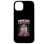 Knowledge is Power - Bibliothécaire du Club de Lecture Lire des Livres Interdits Coque pour iPhone 14 Plus