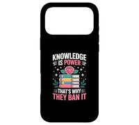 Knowledge is Power - Bibliothécaire du Club de Lecture Lire des Livres Interdits Coque pour iPhone 17 Pro Max