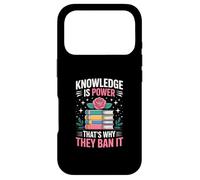 Knowledge is Power - Bibliothécaire du Club de Lecture Lire des Livres Interdits Coque pour iPhone 17 Pro