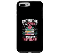 Knowledge is Power - Bibliothécaire du Club de Lecture Lire des Livres Interdits Coque pour iPhone 7 Plus/8 Plus