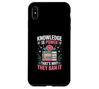 Knowledge is Power - Bibliothécaire du Club de Lecture Lire des Livres Interdits Coque pour iPhone XS Max