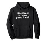 Knowledge is Power. Sci-FI Wisdom Citation Fantasy Space Gaming Sweat à Capuche