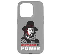 Knowledge is Power Tee - Art philosophique Moderne Coque pour iPhone 15 Pro