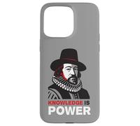 Knowledge is Power Tee - Art philosophique Moderne Coque pour iPhone 15 Pro Max