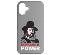 Knowledge is Power Tee - Art philosophique Moderne Coque pour iPhone 16 Plus