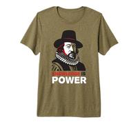 Knowledge is Power Tee - Art philosophique Moderne T-Shirt Haut de Gamme