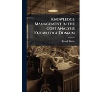 Knowledge Management in the Cost Analysis Knowledge Domain