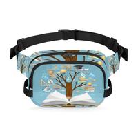 Knowledge Tree Sac banane multifonction pour voyage, sport, course à pied, sac banane pour femmes, hommes, filles, garçons, couleur, XL, Organiseur de sac