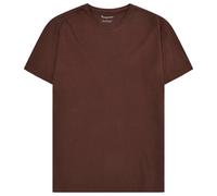KnowledgeCotton Apparel - Agnar Basic T-Shirt - T-shirt - M - shaved chocolate