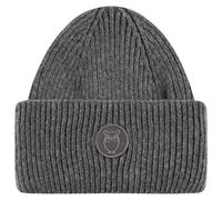 KnowledgeCotton Apparel - Big Rib Beanie - Bonnet - One Size - dark grey melange
