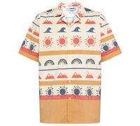 KnowledgeCotton Apparel - Box Fit Short Sleeved AOP Seersucker Shirt - Chemise - L - multi color aop