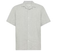 KnowledgeCotton Apparel - Box S/S Linen Shirt - Chemise - 3XL - ultimate grey / yarndyed