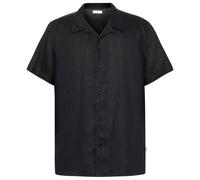KnowledgeCotton Apparel - Box S/S Linen Shirt - Chemise - L - black jet