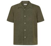 KnowledgeCotton Apparel - Box S/S Linen Shirt - Chemise - L - burned olive