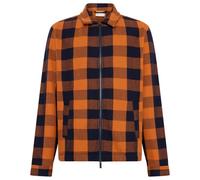 KnowledgeCotton Apparel - Checkered Heavy Flannel Overshirt - Chemise - S - navy check