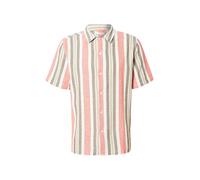 KnowledgeCotton Apparel Chemise pomme / corail / blanc, Taille XL