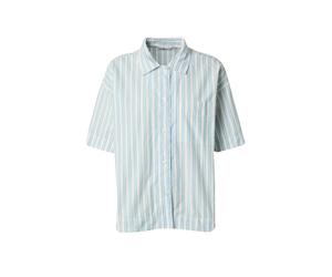 KnowledgeCotton Apparel Chemisier azur / blanc, Taille S