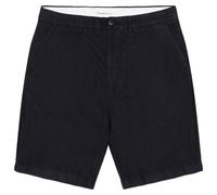 KnowledgeCotton Apparel - Chuck Regular Linen Shorts - Short - 28 - black jet