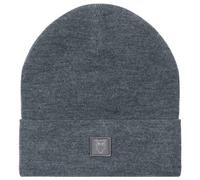 KnowledgeCotton Apparel - Double Layer Fine M. Wool Beanie - Bonnet - One Size - dark grey melange