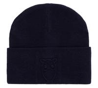 KnowledgeCotton Apparel - Embossed Owl DL Wool Beanie - Bonnet - One Size - total eclipse