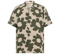 KnowledgeCotton Apparel - Linen-Mix Printed Shirt - Chemise - XXL - green