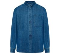 KnowledgeCotton Apparel - Loose Denim Shirt - Chemise - S - dark blue denim
