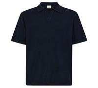 KnowledgeCotton Apparel - Organic Cotton Knitted Polo - Polo - M - night sky
